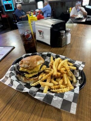 Triumph burger and fries