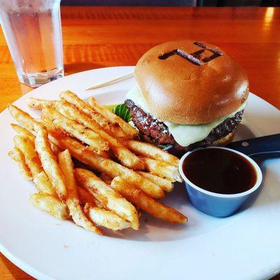 Classic half-pound burger & fries