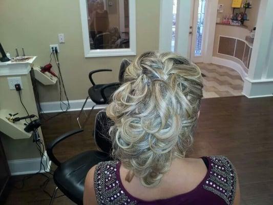 Updo with extensions by Sara