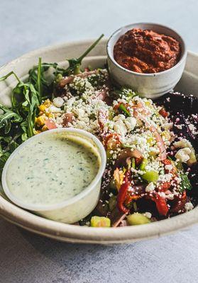 Honest Mary's Mediterranean Harissa Bowl