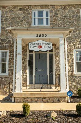 The front of Cornerstone Law Firm's Blandon office.