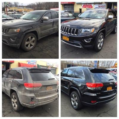 Before & After Jeep Grand Cherokee Wash & Wax