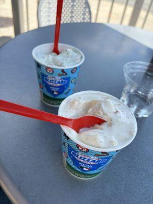 Choco Brownie Extreme BLIZZARD Treat & New Picnic Peach Cobbler BLIZZARD Treat