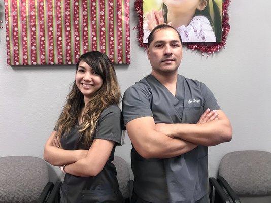 Our Dentists! Dr. Roblen (left) and Dr Deza (right)