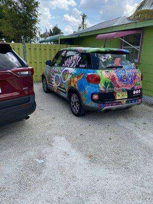 Their cute car