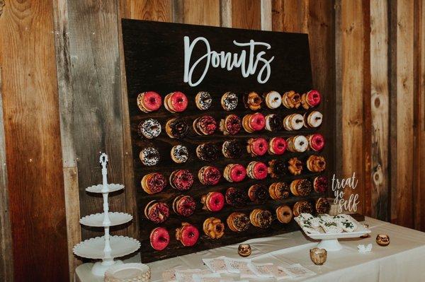 The donut sign was a huge hit!