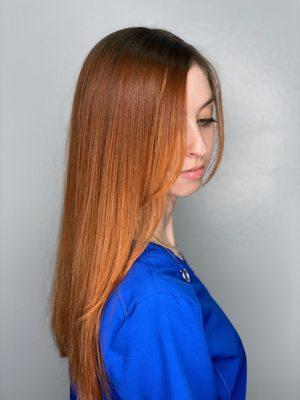 Intense copper by Colour Luxe Stylist, Erin.  Her Instagram is Erin518hair.