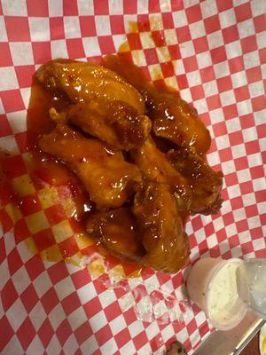 Mango habanero wings