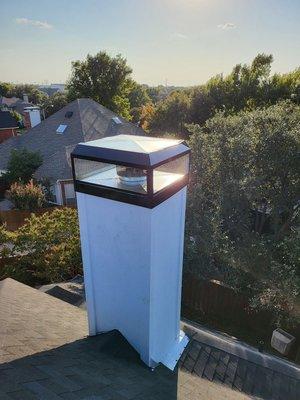 New beautiful chimney cap for another happy client of ours .
Love making our clients happy.