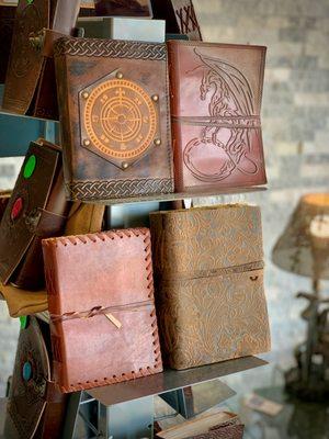 Leather bound cotton paper blank journals