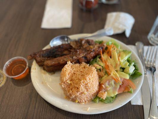 Lunch Menu's BBQ Spare Ribs