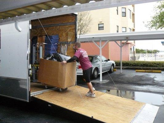 A speed loader makes moves fast and efficient. On location in Dunedin, Fl.