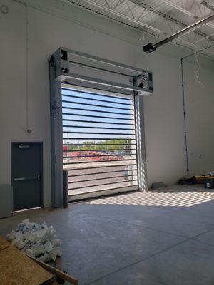 Rytech high-speed door installed by AV Overhead Garage Door 630-513-9050 info@garagedoorwebsite.com