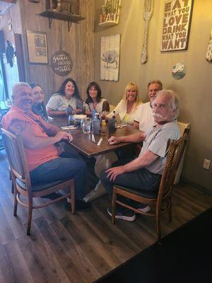 Family platter with our family from Virginia