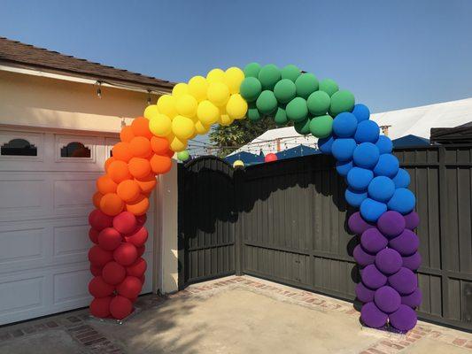 Gorgeous rainbow arch delivered by Nina's crew. They were fantastic!