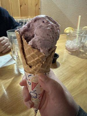 Huckleberry ice cream