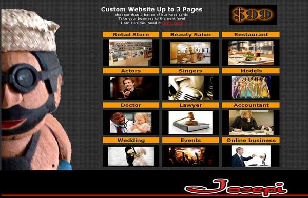 Web design for small businesses, starting $99
 by Josepi at www.josepi.com