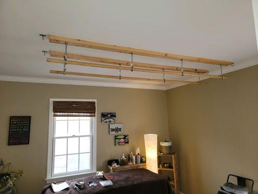 Installation of Ashiatsu bars.