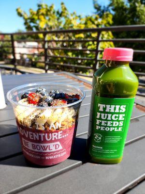 Warrior Bowl and Green Detox Juice