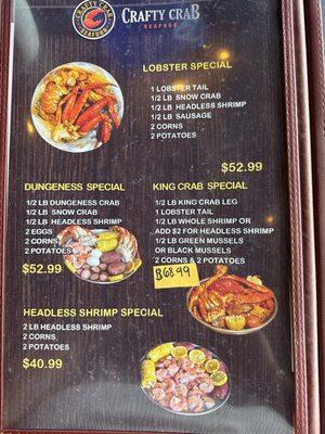 Menu Specials