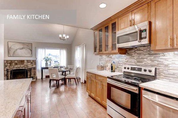 This North Seattle kitchen was a warren of tiny rooms in a 1920s-era home. Now it's an inviting space with high-end finishes.