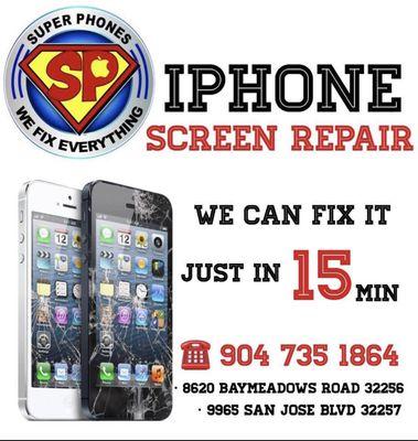 SCREEN DAMAGE?
DONT WORRY WE CAN FIX IT IN ONLY 15 MINUTES
COMO VIST US NOW!!!