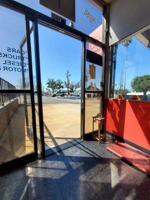 Beautiful day to get a smog check.  Nice to sit inside with a cool airy breeze blowing:)