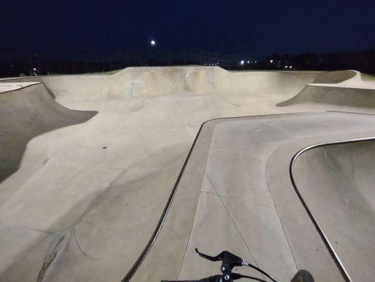 Another part of the skate park largest skatepark I've ever been to