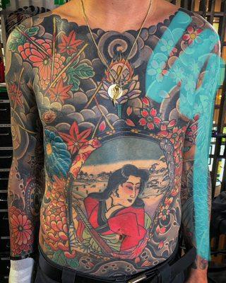 Large Japanese work by Dominic Vasquez