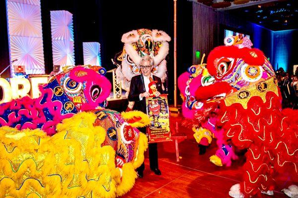 Lion Dance at the Governor's inauguration ball