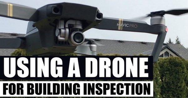 Roof inspection using a drone