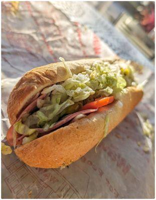 Italian hoagie. Extra Cheese.$10.