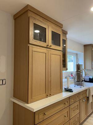 Oak wood Cabinetry
Customized Appliances Garage cabinet