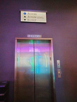 #2: this is the elevator you need, to get from Luxor casino floor to atrium level & Shoppes.