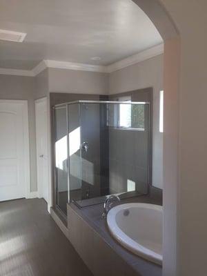 Master Bathroom we did for a Customer of Northwest Homes