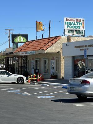 Joshua Tree Health Foods, right next to the Sister's Cafe