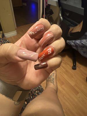 Full set fall nails