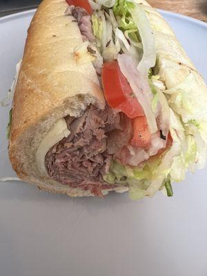 Roast beef hoagie