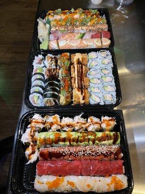 Sushi rolls for my party.