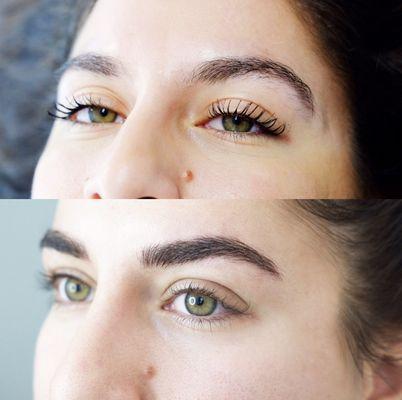 After two sessions of Microblading to create a natural, fuller look.