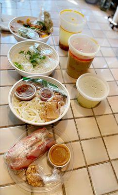 BBQ Pork and Shrimp Salad Rolls