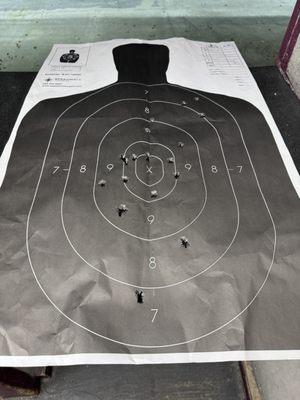 My first time shooting a gun.