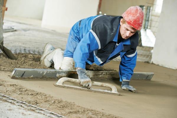 New concrete pool deck