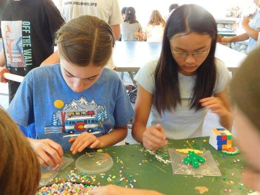 Hamma Bead crafts are a favorite among campers.