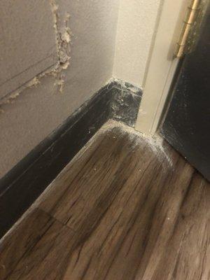 Drywall dust from wall repair