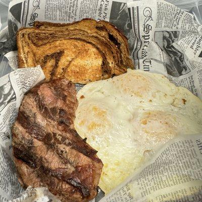 Breakfast Steak and Eggs