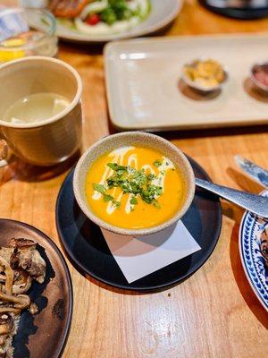 Carrot coconut soup