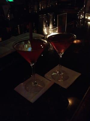 Cosmo and Cider martini