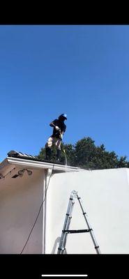 Gutter cleaning