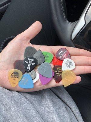 Guitar pick variety pack